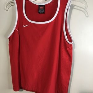 Nike Dri-Fit Sleeveless Tee Tank Red